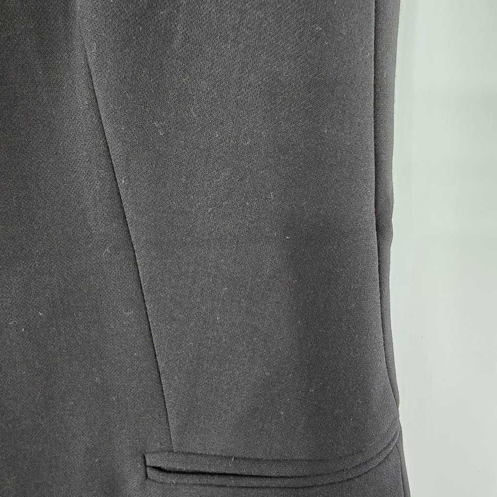 Rachel Zoe Open Front Longline Tunic Length Collarless Crepe Ponte Vest NWT XS - Picture 4 of 14